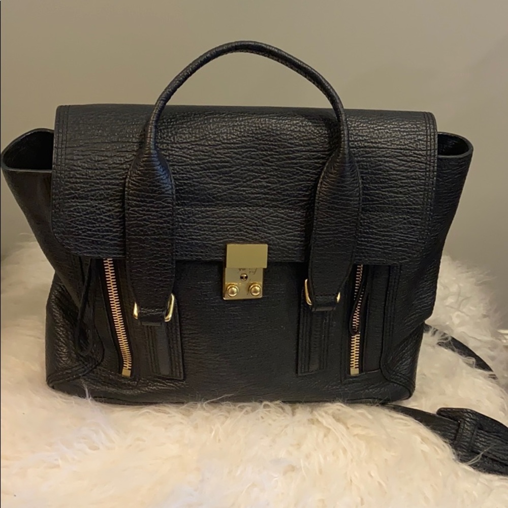 3.1 Phillip Lim Black Pashli leather bag